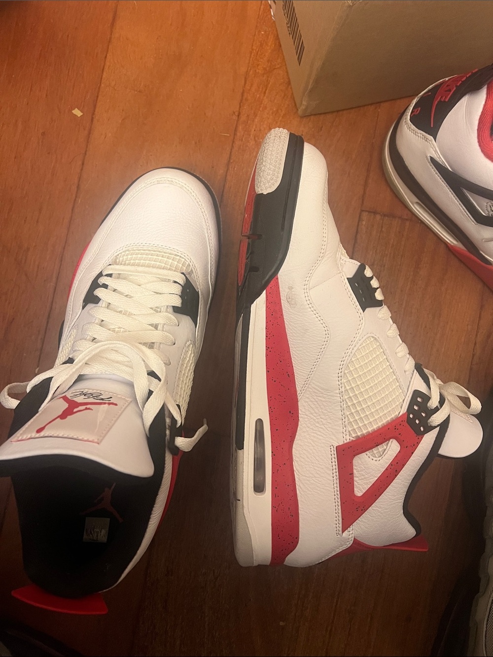 Jordan Men’s Athletic Shoes White Black Red